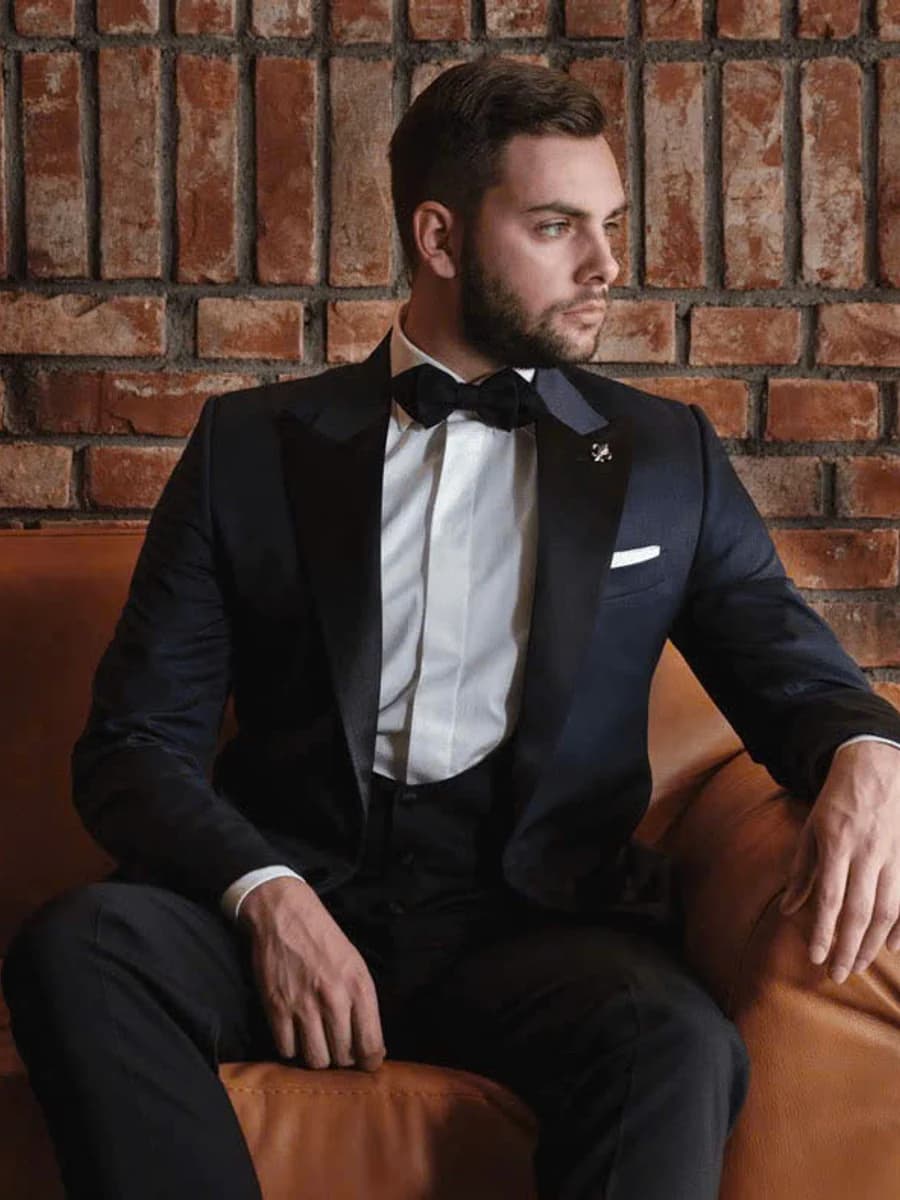Tuxedo Xanh Đen Ba Mảnh — TUX-005