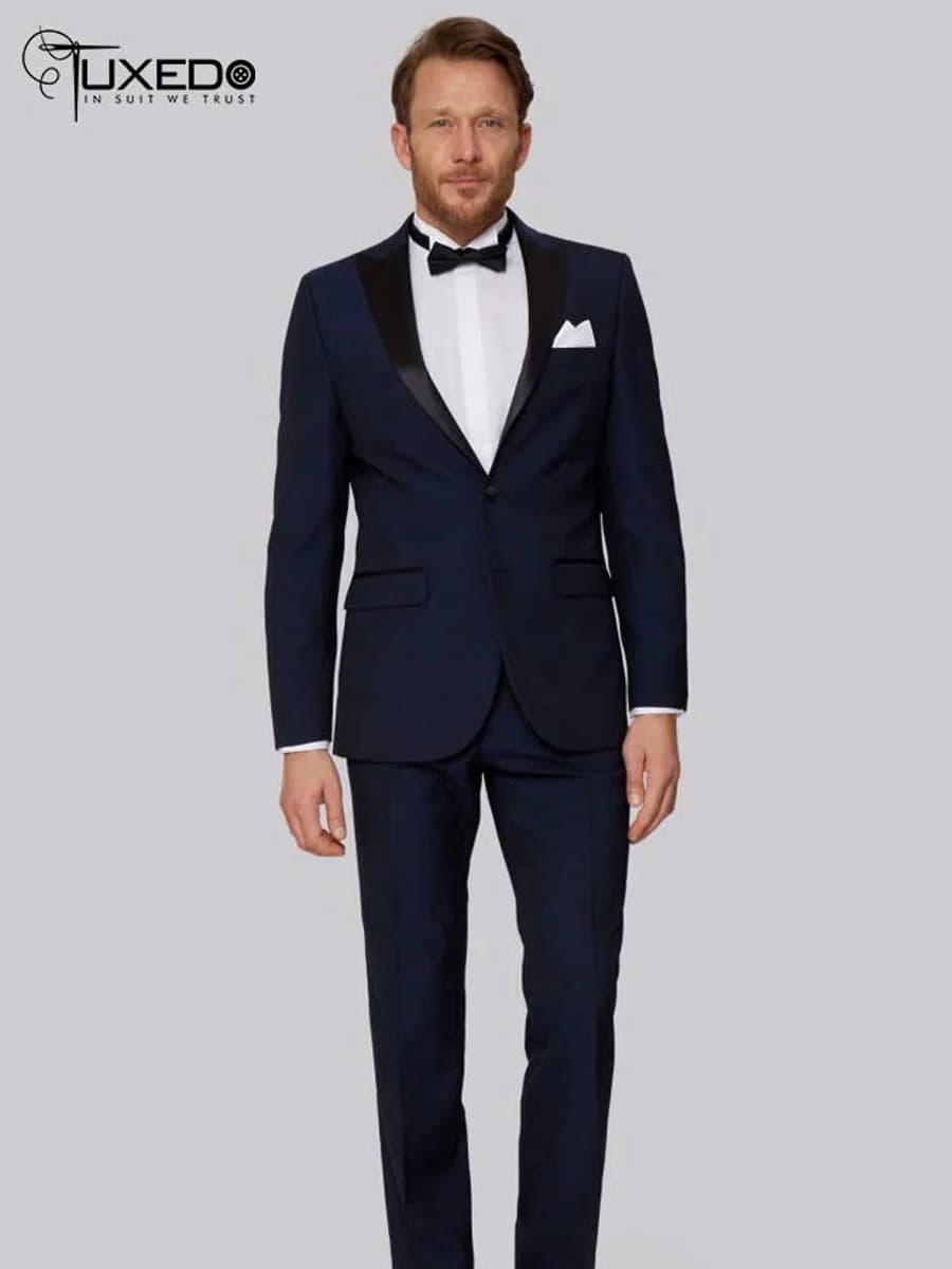 Tuxedo Navy Đêm Một Nút — TUX-018