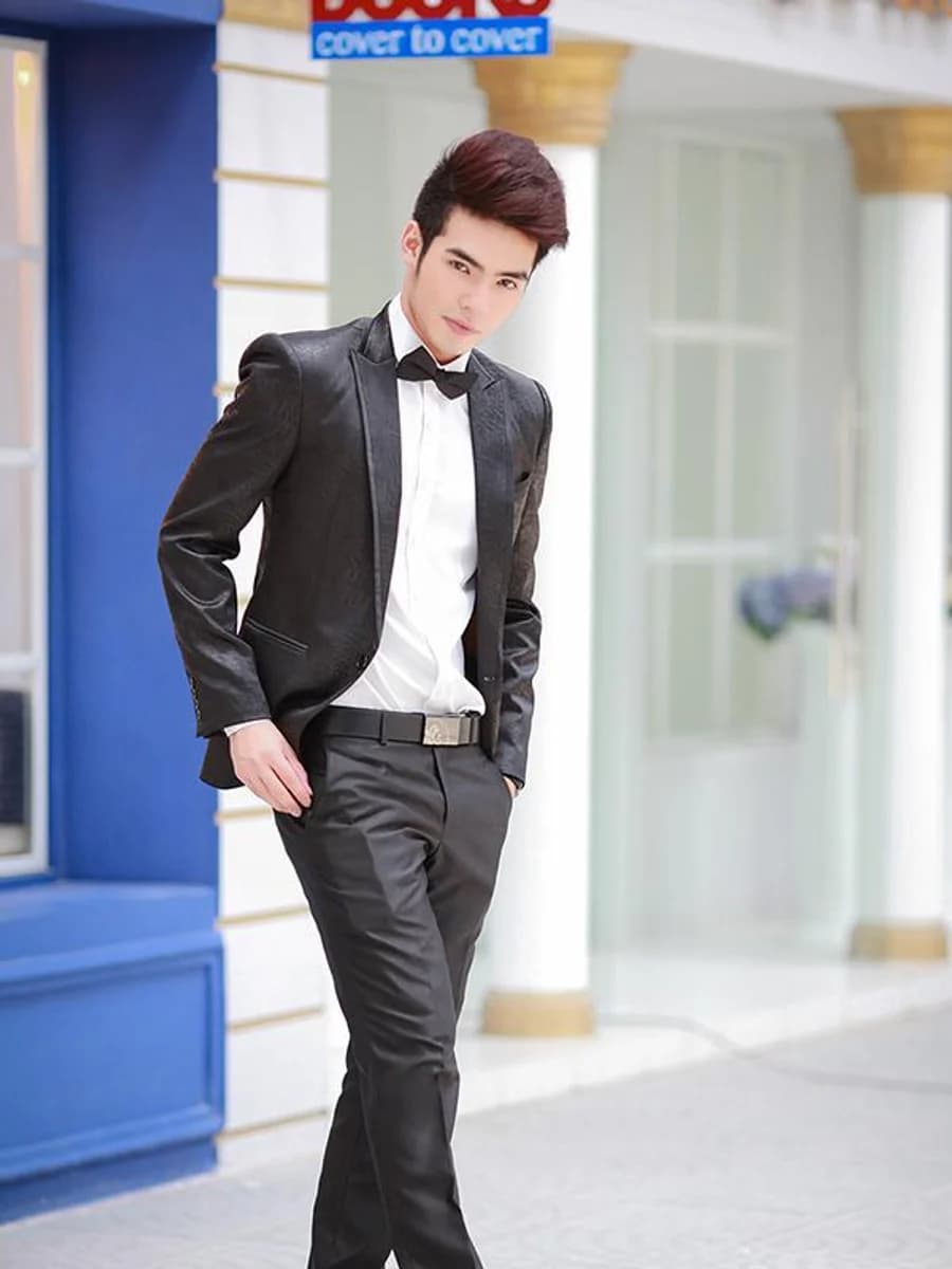 Vest Đen Ánh Kim Dạ Tiệc — TUX-050