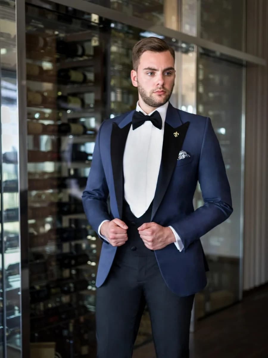 Tuxedo Navy Gi-lê Đen — TUX-059