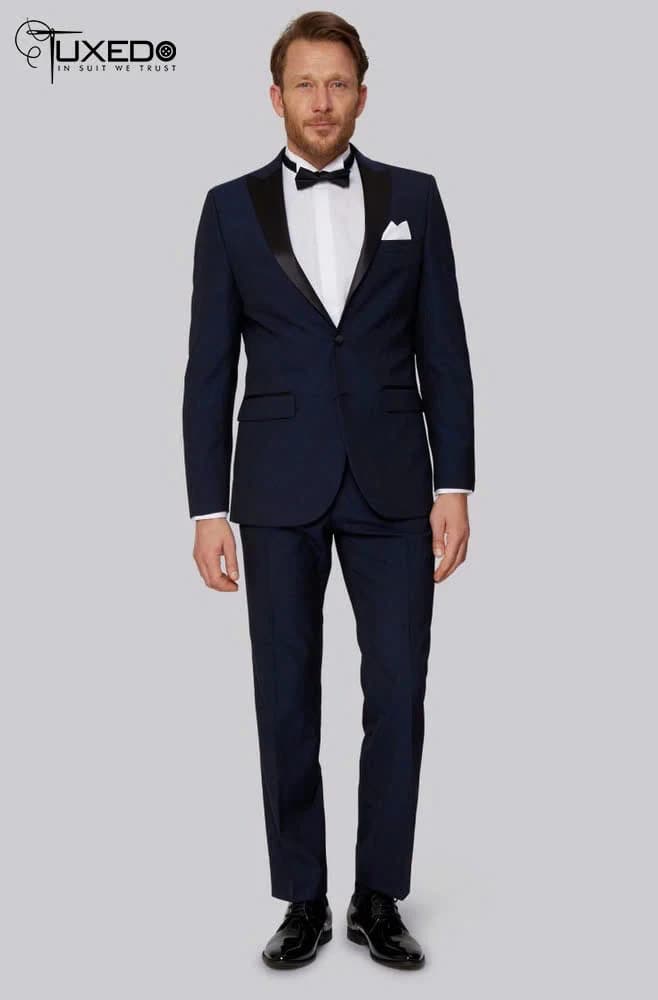 Tuxedo Navy Đêm Một Nút — TUX-018